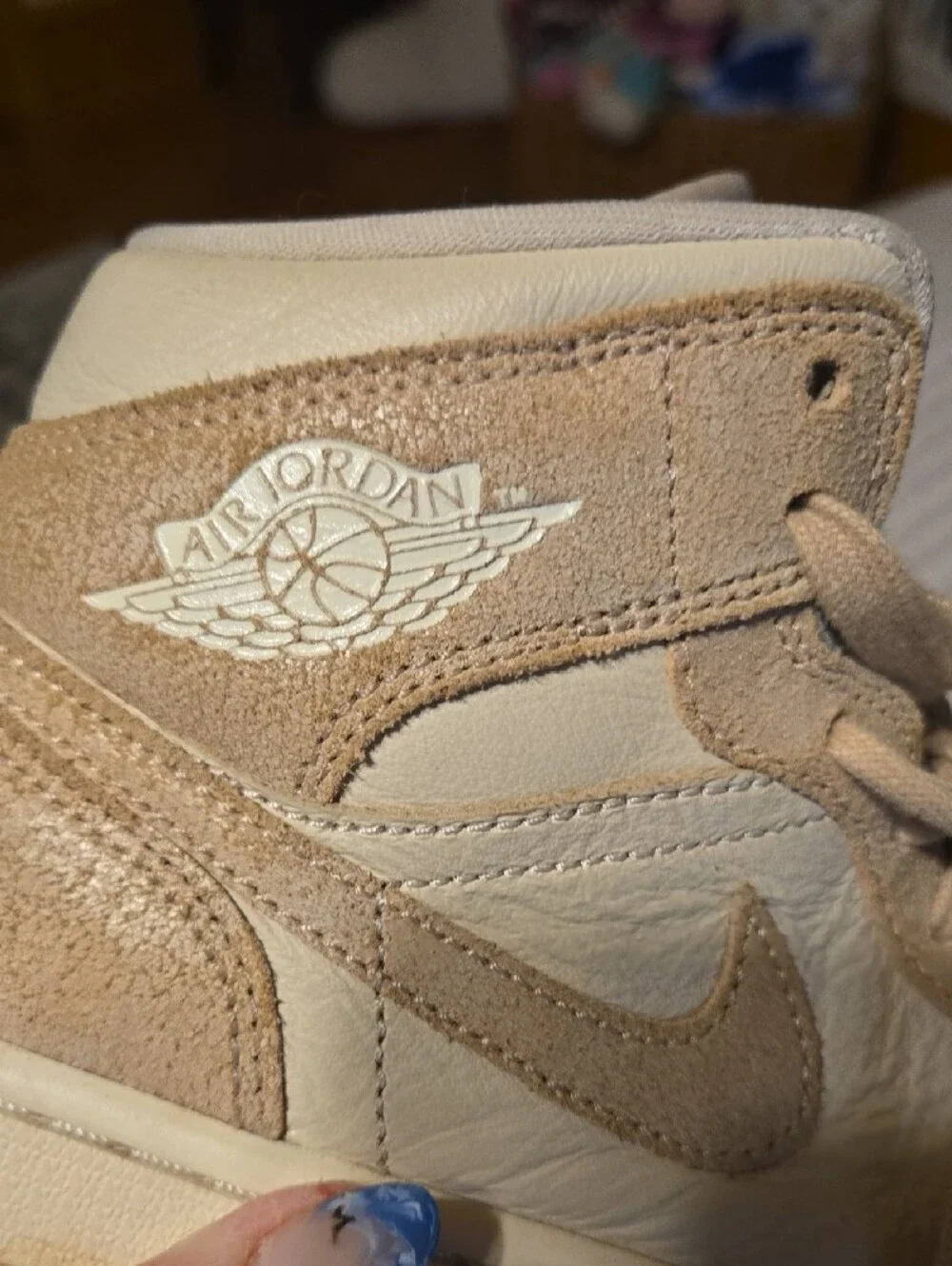 Nike Beige/Tan High-Top Sneakers